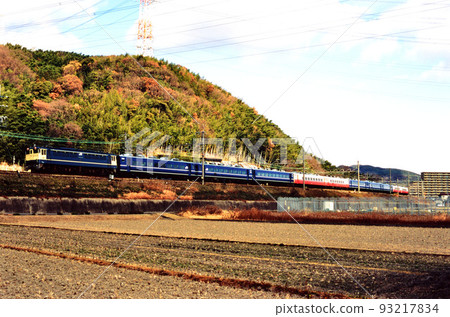 2006 EF651126 moonlight passenger car return forwarding running on the Tokaido Line 93217834