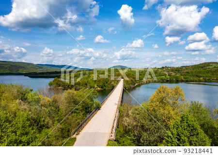 a bridge over a lake a bridge over a lake 93218441