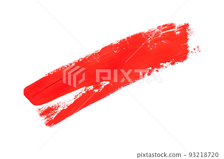 red brush isolated on a white background 93218720
