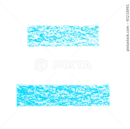 Katakana drawn with crayon "Ni" light blue background white path with other colors / list Katakana drawn with crayon "Ni" light blue background white path with other colors / list 93218991