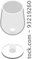空酒杯的插圖素材 93219260