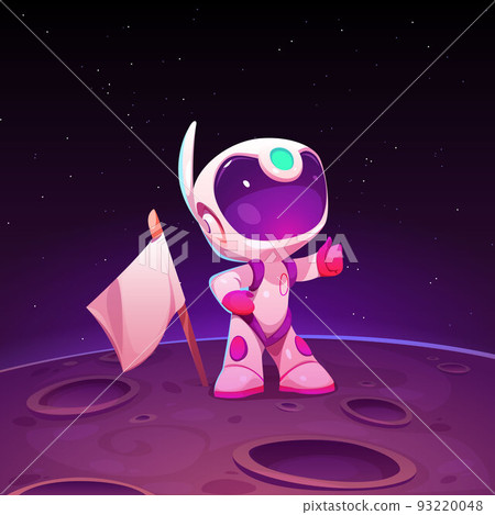 Astronaut on Moon, space explore, colonization 93220048