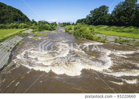 River which increases water (aerial shooting) 93220660