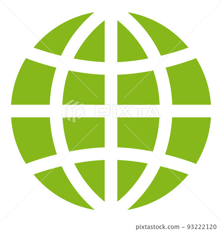 地球圖標，生態，環保，剪影 93222120