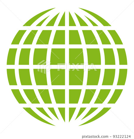 地球圖標，生態，環保，剪影 93222124