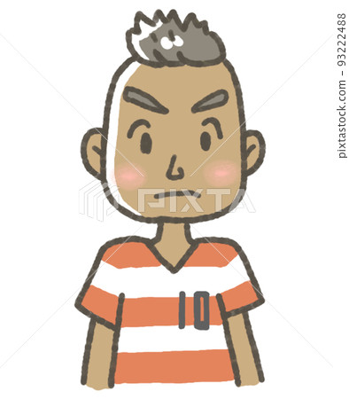 穿著制服插圖足球的球員 93222488