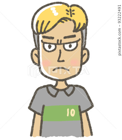 Player in uniform illustration soccer Player in uniform illustration soccer 93222491