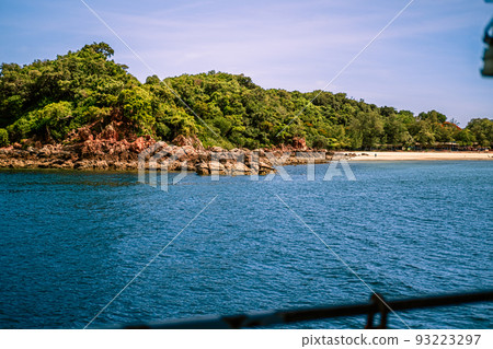 Sak island (Koh Sak). Beautiful sea at Chonburi, Thailand. 93223297