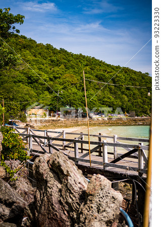 Sangwan Beach at Larn island (Koh Larn). Beautiful of sea at Chonburi, Thailand. Sangwan Beach at Larn island (Koh Larn). Beautiful of sea at Chonburi, Thailand. 93223330