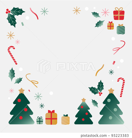 Christmas simple and stylish vector frame material Christmas simple and stylish vector frame material 93223383