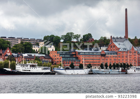 Ships on the pier. Stockholm. Sweden. Ships on the pier. Stockholm. Sweden. 93223398