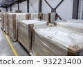 warehouse of finished products in modern printing house 93223400