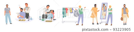 Stylish man at barber shop or clothes boutique Stylish man at barber shop or clothes boutique 93223905