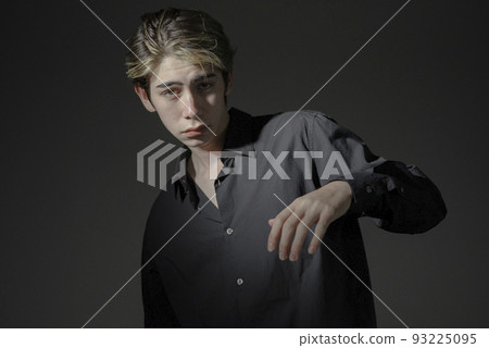 half-blond man half-blond man 93225095