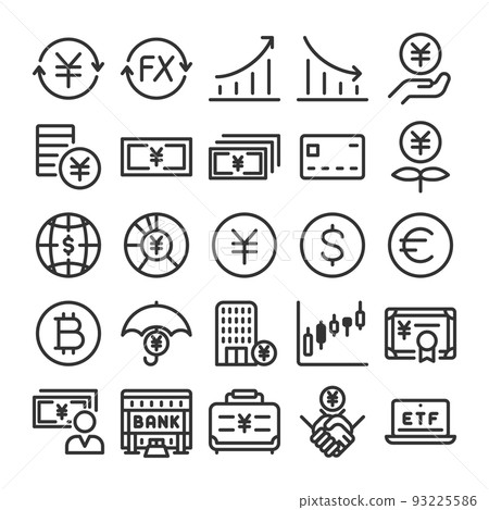 投資信託圖標集 93225586