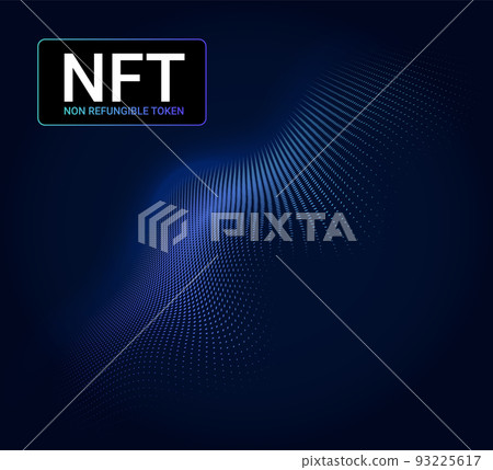 NFT token non fungible digital vector coin. NFT crypto altcoin vector digital logo NFT token non fungible digital vector coin. NFT crypto altcoin vector digital logo 93225617