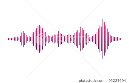 Sound wave audio vector radio player music track graphic voice background waveform 93225694