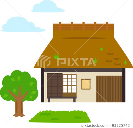 Thatched private house and field 93225743