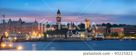Helsingborg, Sweden. Panoramic skyline 93225821