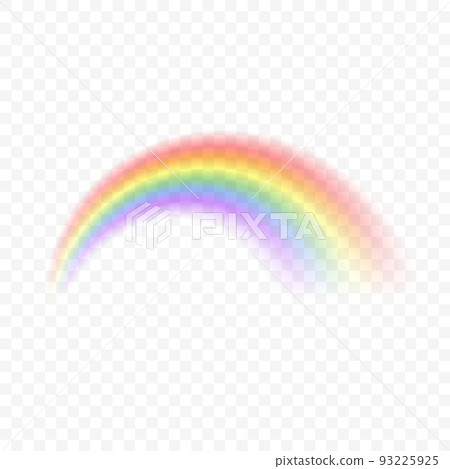 Realistic rainbow. Sky magic spectrum fantasy effect Realistic rainbow. Sky magic spectrum fantasy effect 93225925