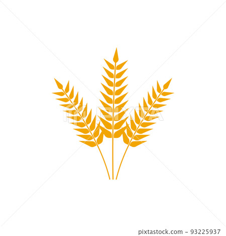 Wheat wreaths logo. Wheat ear icon. Vector agriculture ears symbol. Wheat wreaths logo. Wheat ear icon. Vector agriculture ears symbol. 93225937