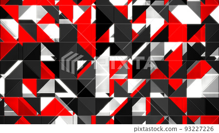 Tile Triangle Business Geometry VJ Red [There is another Ver] 93227226