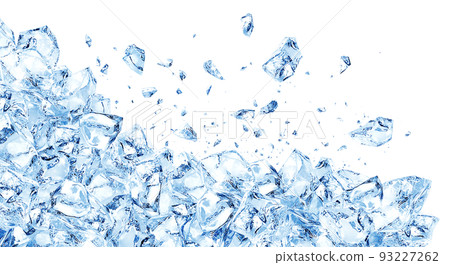 ice illustration real background crack 93227262
