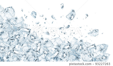 ice illustration real background crack 93227263