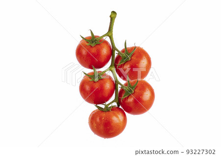 Red tomato vegetable , isolated on white background 93227302