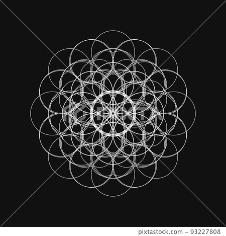 Geometric pattern Fractal pattern Mandala Simple icon Monotone pattern Geometric pattern Fractal pattern Mandala Simple icon Monotone pattern 93227808
