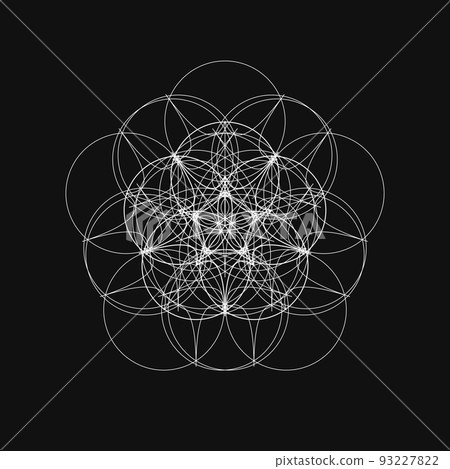 幾何圖案分形圖案曼陀羅簡單圖標單調圖案 93227822