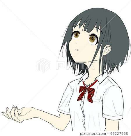 A girl looking up 93227968