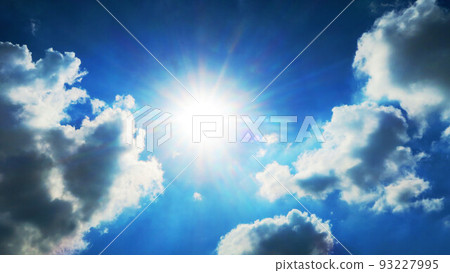 藍天和太陽和雲彩風景 藍天和太陽和雲彩風景 93227995