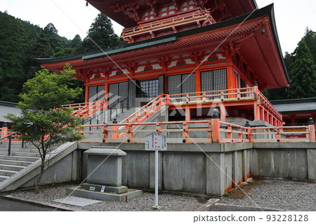 滋賀縣比叡山延歷寺拍攝的法華草心院東塔照片 93228128