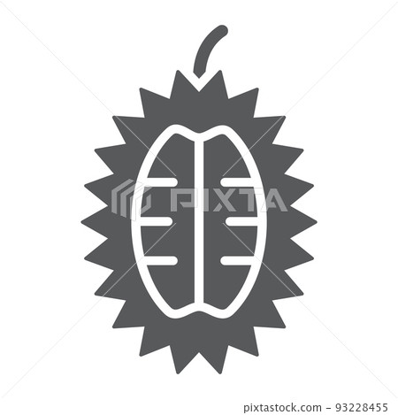 Durian glyph icon, food and tropical, exotic...-插圖素材 [93228455] - PIXTA圖庫