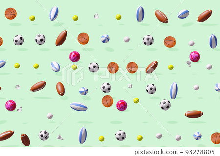 Rolling balls of various ball games 93228805
