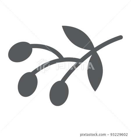 Olives glyph icon, food and vegetable, olive branch sign, vector graphics, a solid pattern on a white backgrond, eps 10. Olives glyph icon, food and vegetable, olive branch sign, vector graphics, a solid pattern on a white backgrond, eps 10. 93229602