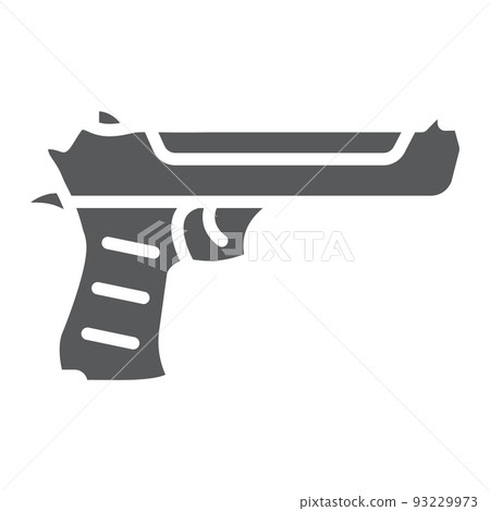 Desert eagle gun glyph icon, army and weapon,...-插圖素材 [93229973] - PIXTA圖庫
