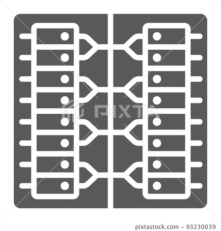 Server glyph icon, technology and system, data center sign, vector graphics, a solid pattern on a white background, eps 10. 93230039