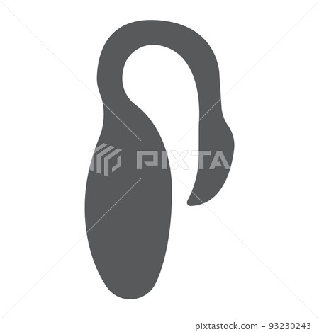 Flamingo wireless vibrator glyph icon, sex toy... - Stock Illustration  [93230243]