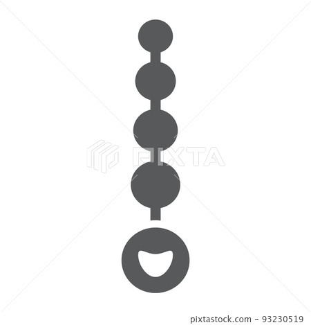 Anal beads glyph icon, sex toy and adult, anal balls sign, vector graphics, a solid pattern on a white background, eps 10 Anal beads glyph icon, sex toy and adult, anal balls sign, vector graphics, a solid pattern on a white background, eps 10 93230519