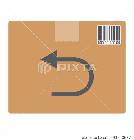 Return shipping flat icon, logistic and...-插圖素材 [93230627] - PIXTA圖庫