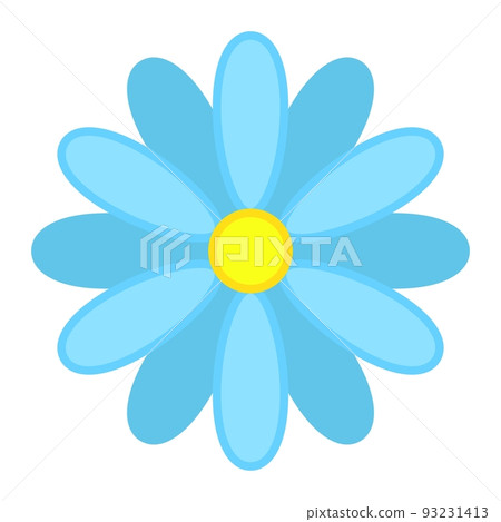 Flower flat icon, easter and holiday, nature sign vector graphics, a colorful solid pattern on a white background, eps 10. Flower flat icon, easter and holiday, nature sign vector graphics, a colorful solid pattern on a white background, eps 10. 93231413