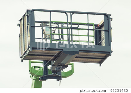 Hydraulic platform or elevator using for transport different things. Industrial technology 93231480