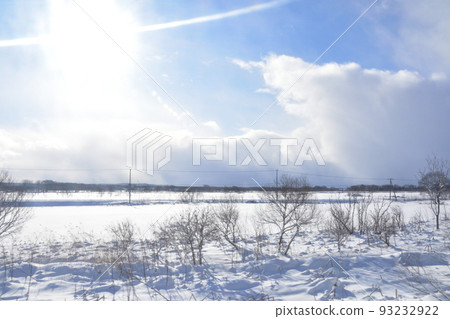 2021年12月北海道旭川站至稚內站的宗谷本線風光 2021年12月北海道旭川站至稚內站的宗谷本線風光 93232922