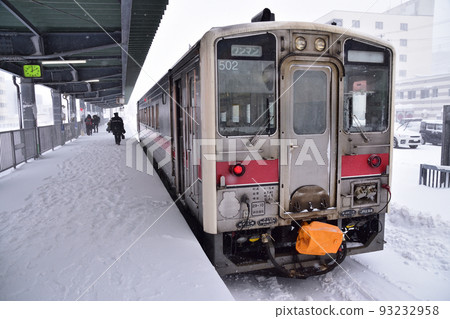 2021年12月北海道旭川站至稚內站的宗谷本線風光 93232958