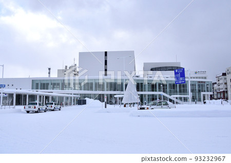 Scenery of the Soya Main Line from Asahikawa Station to Wakkanai Station in December 2021, Hokkaido 93232967