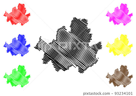 Seoul map vector 93234101