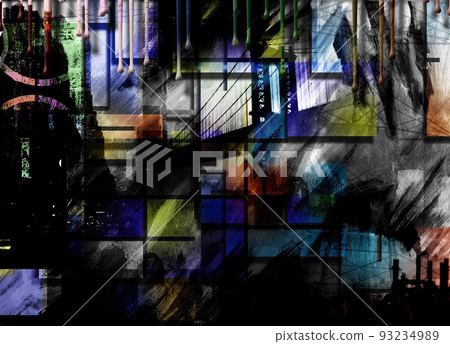 Modern Art Urban Composition Modern Art Urban Composition 93234989