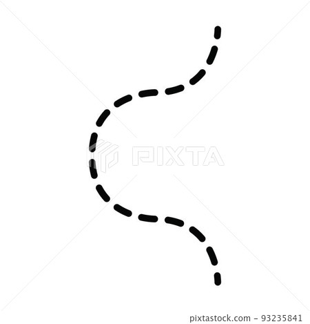 Prewriting tracing lines and curve shapes element for preschool, kindergarten and Montessori kids activities in vector illustration 93235841